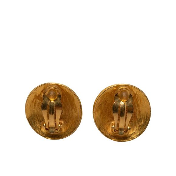 Pre Loved Chanel CC Clip On Earrings - Picture 2 of 7